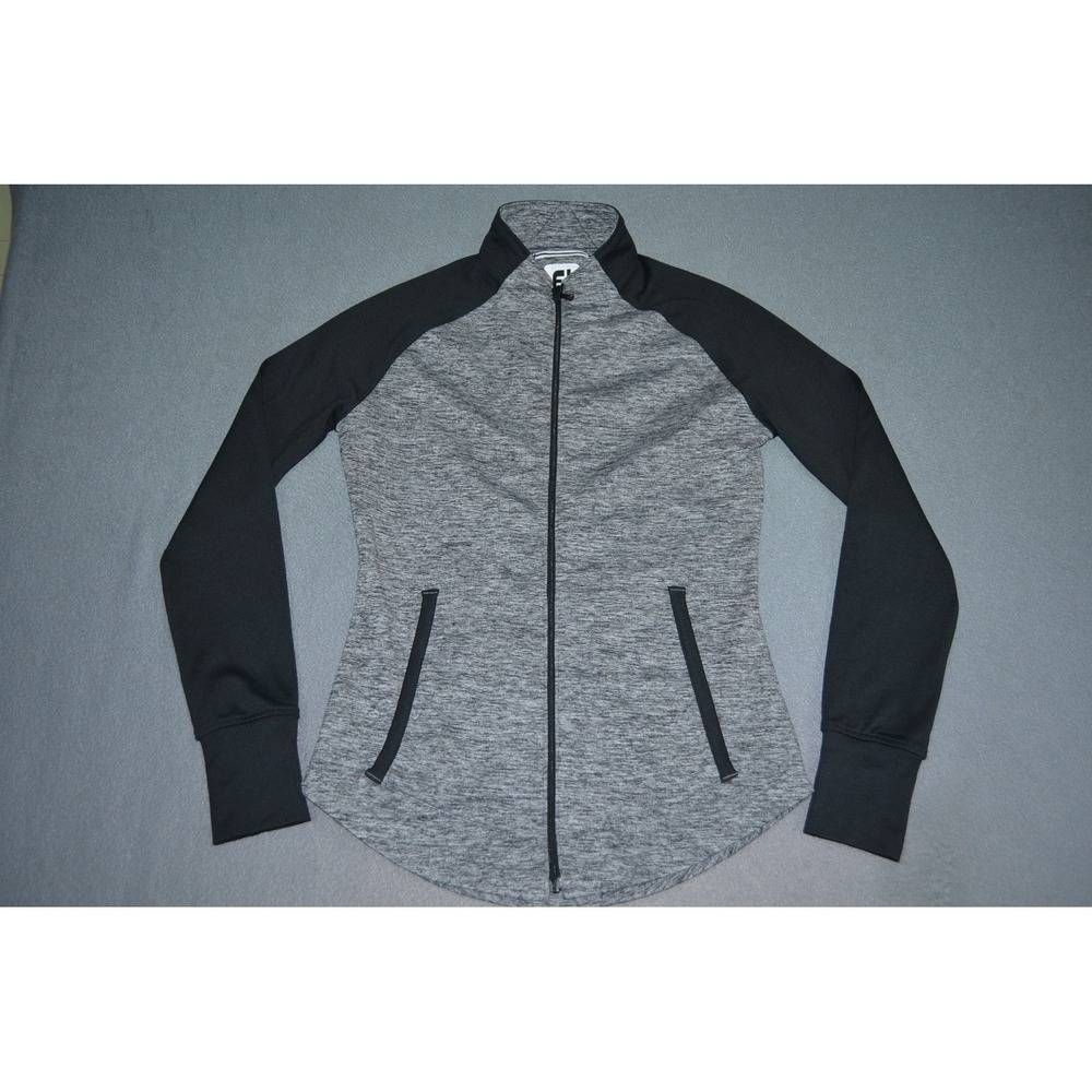 Footjoy FJ Performance Womens XS Golf Jacket Full Zip Heathered Gray/Black